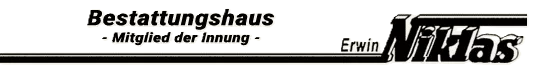 Bestattungshaus Erwin Niklas